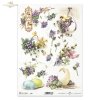 spring, easter, spring motifs, easter motifs, retro, vintage, village, chicks, rooster, chicks, eggs, Easter eggs, violets, spring bouquets, Easter decorations,